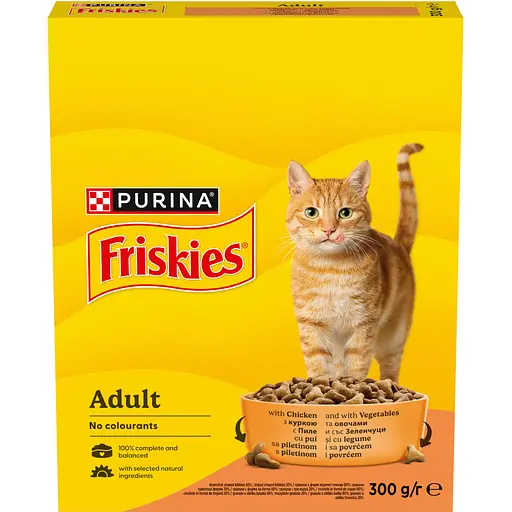 Уцінка. Сухий корм для котів Friskies з куркою та овочами 300 г  - фото 2