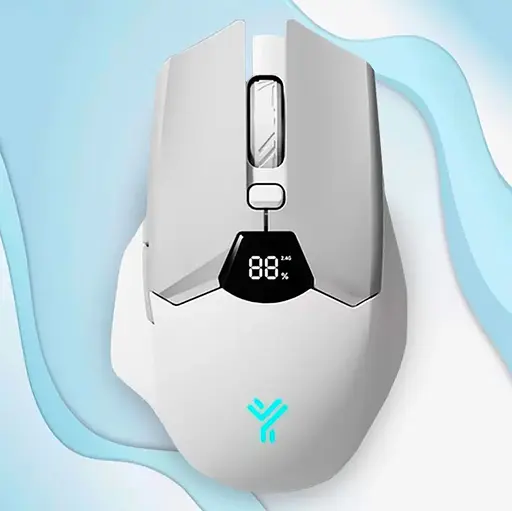 Мишка Бездротова Ігрова SX01 600 мАг Bluetooth DPI для Пк і ноутбуків Біла  - фото 6