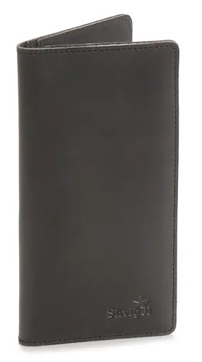 Мужской кожаный кошелек Shvigel 8.5х17.5 см acs0015739 - фото 2