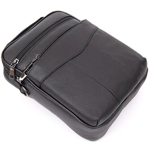 Кожаный мессенджер мужской Vintage 18,5х24х6 см sum0013951 - фото 3