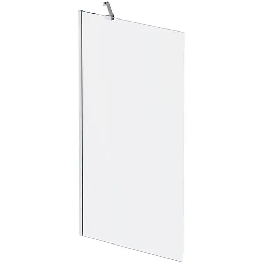 Шторка для ванны Am.Pm Gem прозрачное стекло 80x140 см хром WU90BS-080-140CT, Универсальная, прозрачный, хром - фото 1