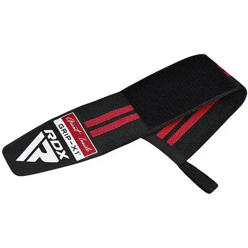 Бинти для зап'ясть (кистьові бинти) RDX GYM WRIST WRAP R11 BLACK/RED (WAH-WR11BR) - фото 1