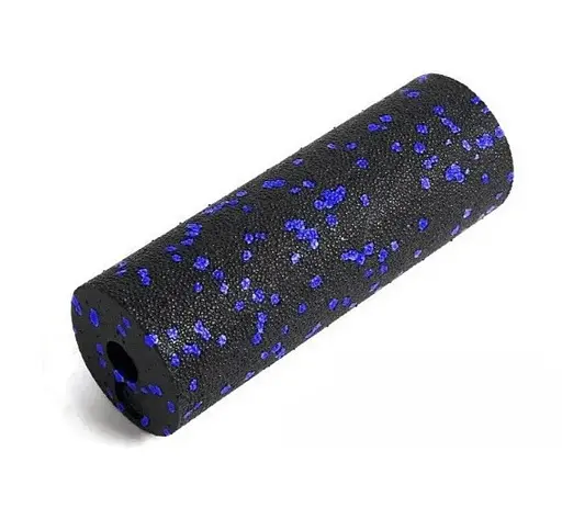 Набір для масажу та йоги PowerPlay PP_4093 EPP (3 м'ячики + валик масажер 15*5,3 см) Blue + гумка 7,5 кг (PP_4093_Blue) - фото 4