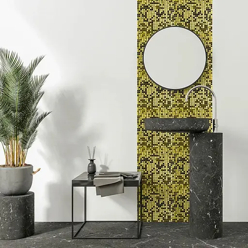 Мозаїка дзеркальна Wall Sticker 298х298х4.5ммм Золото SW-00002372 - фото 4