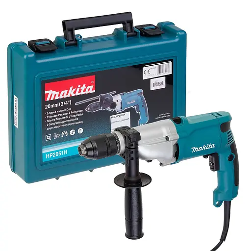 Дриль ударний Makita HP2051H 720 Вт - фото 3
