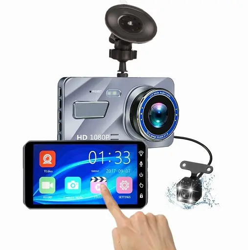 Автомобильный видеорегистратор DVR A-11TP (2 камеры) Full HD