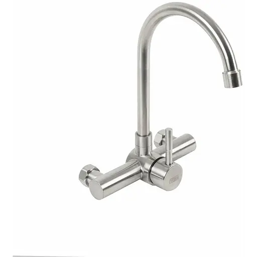 Змішувач для кухні Platinum настінний KT 13(3008C) нержавіюча сталь - фото 1