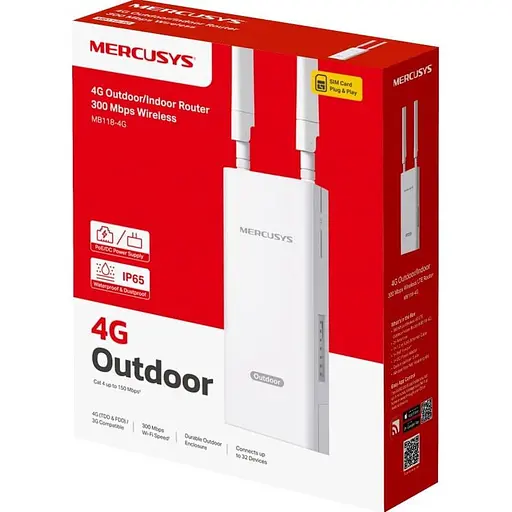 Бездротовий маршрутизатор 4G LTE, MB118-4G MERCUSYS - фото 3