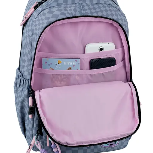 Рюкзак GoPack Education 120M-2 Pixel Mood Сірий (GO26-120M-2) - фото 13