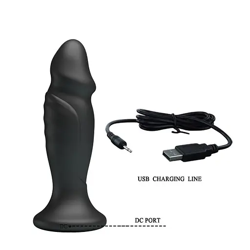 Анальна пробка Mr.Play Vibrating Anal Plug 12.4 см (чорний) - фото 7