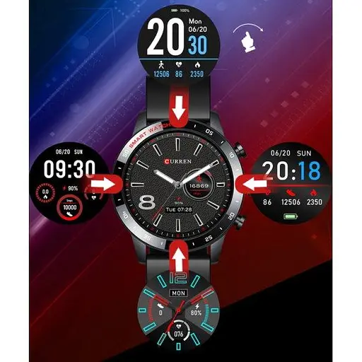 Смарт часы Smart Curren Retina black - фото 7