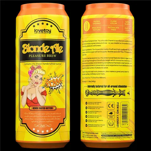 Мастурбатор Lovetoy Pleasure Brew Blonde Ale тілесний - фото 7