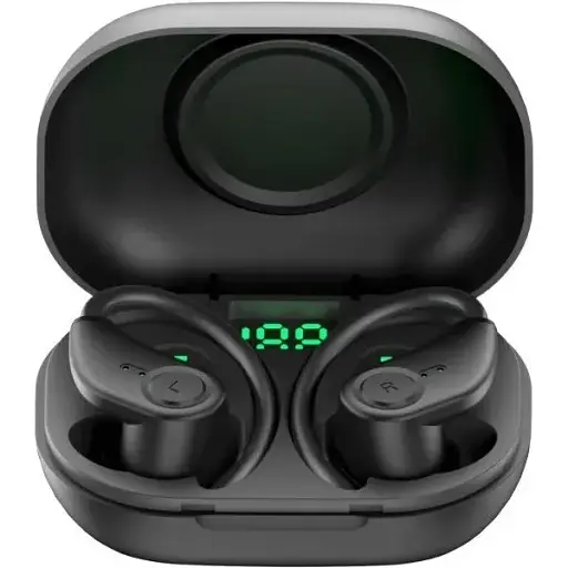 Беспроводные Bluetooth наушники Bluedio S6 V2 с зарядным чехлом черные - фото 2