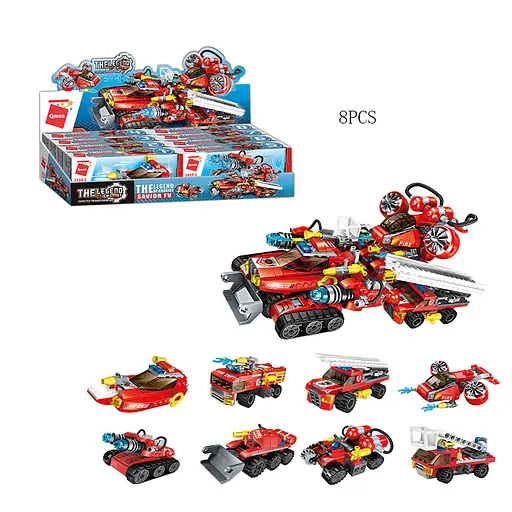 Конструктор Qman Пожежна техніка, від 57 деталей, (В асортименті) - фото 2