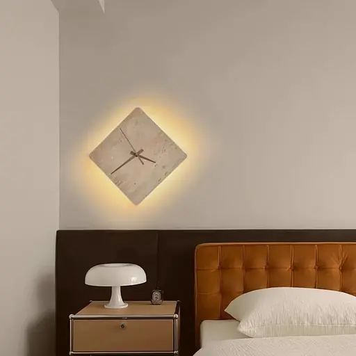 Декоративний квадратний світильник-годинник 30х30 см Line F Арт. STW010S-300 - фото 6