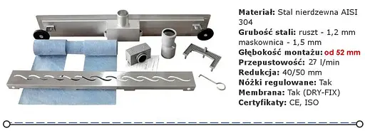 Душовий канал Rea Greek 100 см REA-G0405 - фото 5