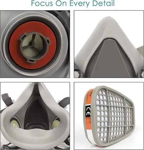 Пилозахисна маска Zelbuck 107 з фільтрами багаторазова - фото 3