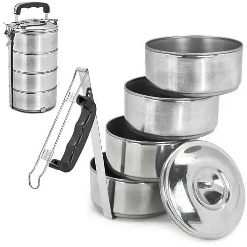 Контейнер харчовий SS 4 шт./наб 14*23 см R30248