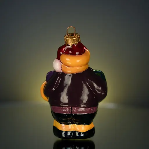 Ялинкова прикраса Різдвяні історії Санта з подарунками скло (4820001045475) - фото 4