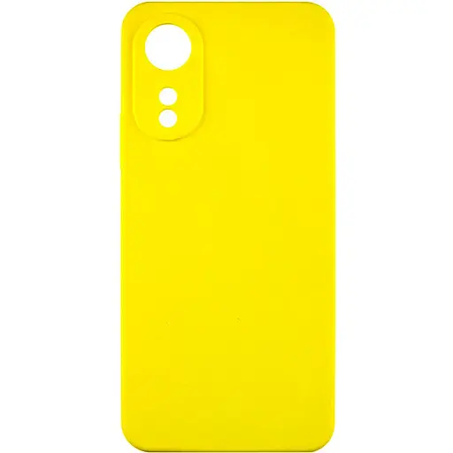 Чохол TPU GETMAN Liquid Silk Full Camera для Oo A78 4G Жовтий / Flash