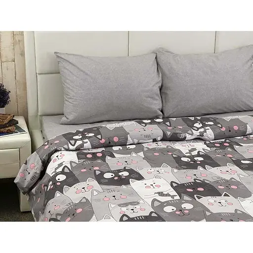 Комплект постельного белья Руно полуторный "Grey Cat" бязь 1.114Б_Grey Cat