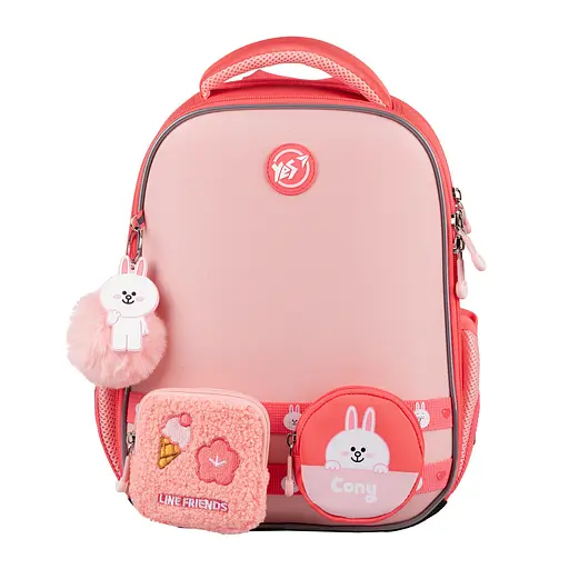 Школьный рюкзак  каркасный YES Line Friends Pretty Cony H-100 - фото 3