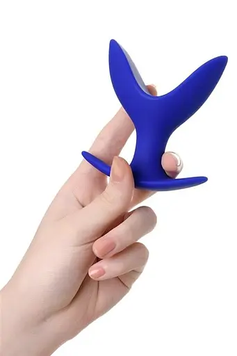 Анальная пробка ToDo Expander Plug Bloom M 9 см (синий) - фото 2