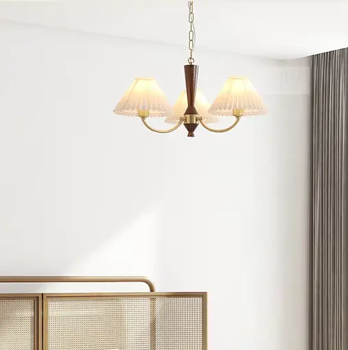 Світлодіодна люстра Пем 5031 (Золотий) на 3 плафони