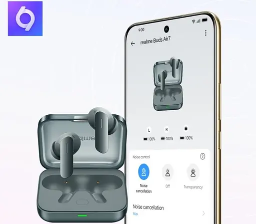 Наушники беспроводные Realme Buds Air 7 RMA2408 verge (Moss Green) - фото 6