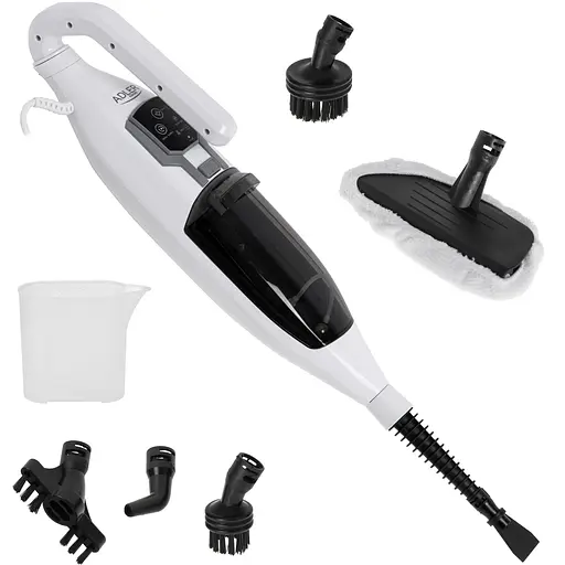 Парова швабра Adler AD 7052 обертова / 1300 Вт / 550 мл / 3 потужності пари / біла - фото 5