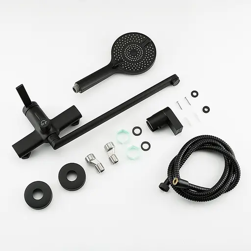 Змішувач для ванни Frap чорний F2267-6 Чорний матовий - фото 4