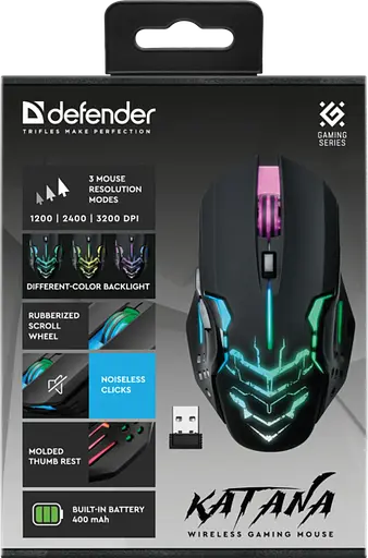 Миша Defender Katana GM-511 Black (52511) - фото 13