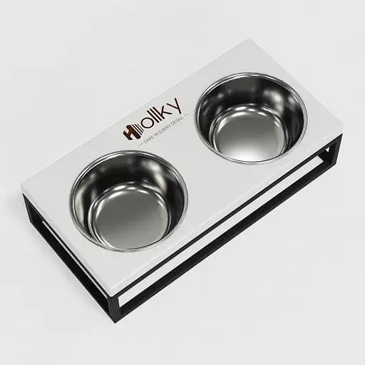 Hollky Base S — миски на підставці для маленьких собак та котів (2 × 0,45 л) - фото 7