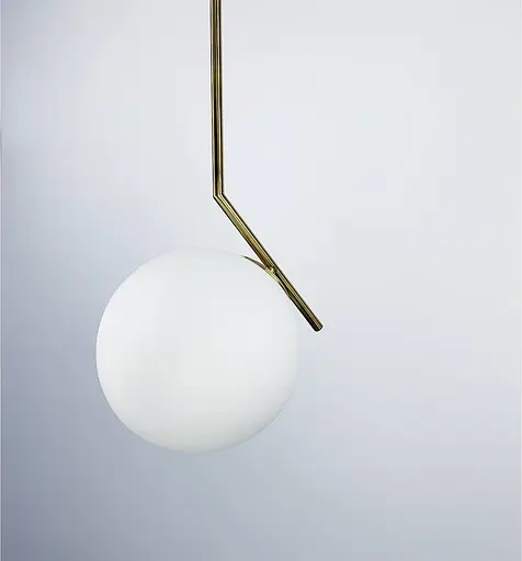 Підвісний світильник із обʼємним білим матовим плафоном | Арт. AA 357-200 M | Line F - фото 13