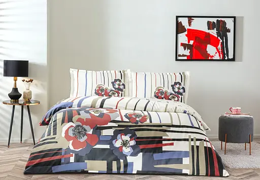 Постельное белье Vanessa Kirmizi Сатин Tac pbe0051571 - фото 1