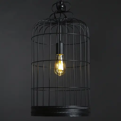 Люстра Brille лофт підвісна E27 60W BK (BL-355S/1) - фото 2