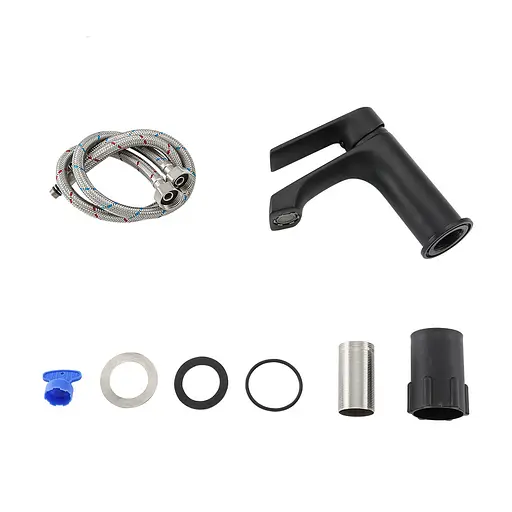 Смеситель для умывальника Frap F1071-6 Черный матовый - фото 4