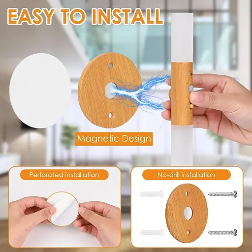 Світлодіодні настінні світильники Birnetek з датчиком руху Birnetek USB 2 шт. - фото 2