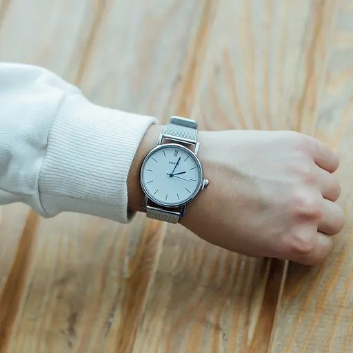 Наручний годинник жіночий Geneva Steel Silver Сріблястий (800) - фото 4