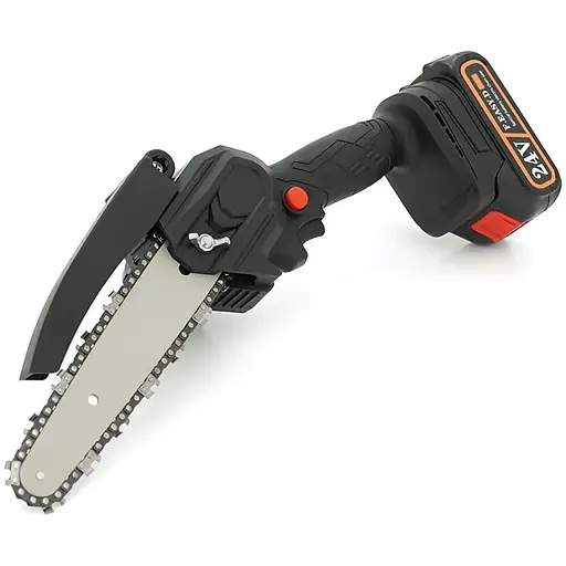 Акумуляторна ланцюгова пилка Mini Chain Saw 15cm, 24V, зарядний + аккумулятор, Case