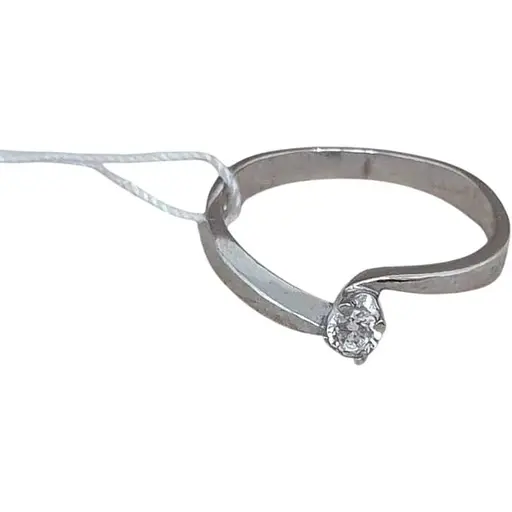 Срібне кільце Агні Прима з фіанітом. 1502/9р 17