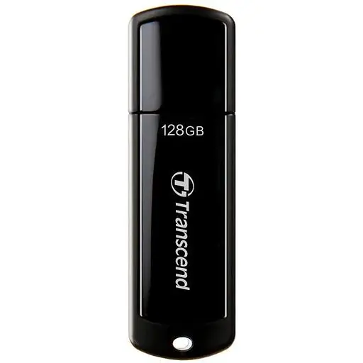 Flash Drive Transcend JetFlash 700 128GB USB 3.1 Black (TS128GJF700) (6986639) - фото 1