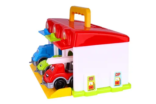 Детский игровой набор "Гараж" ТехноК 8416TXK, 3 машинки - фото 4