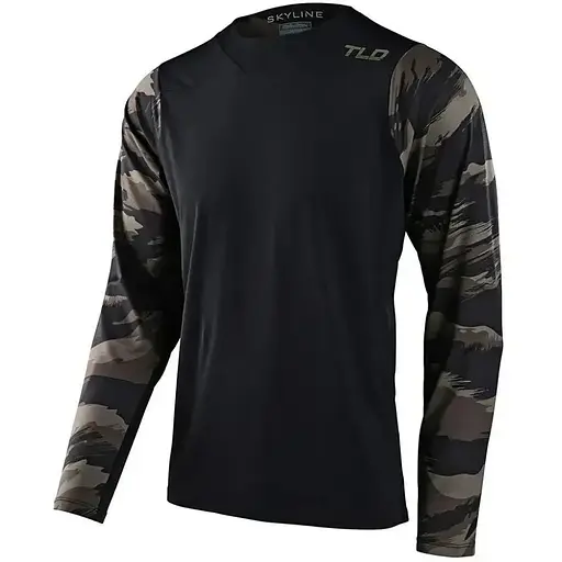 Велоджерси Troy Lee Designs Skyline LS Chill Jersey Hide Out Black M (1106-353466003)