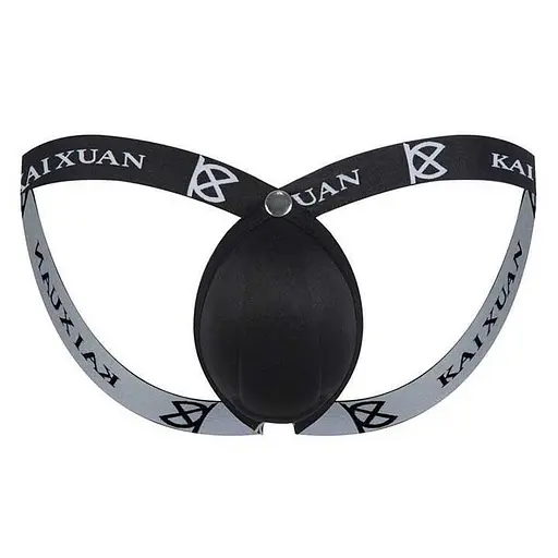 Стрінги чоловічі з пуш-ап Kaixuan L Чорний K0670-2 - фото 4