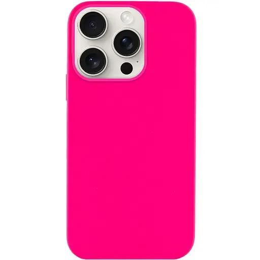 Чохол Epik Silicone Case Full Protective AA NO LOGO для Apple iPhone 16 Pro 6.3 Рожевий/Barbie pink