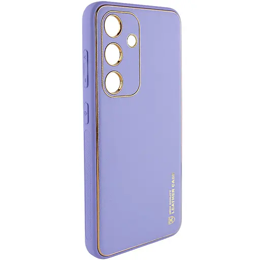 Шкіряний чохол Xshield для Samsung Galaxy S23 Бузковий / Dasheen - фото 2