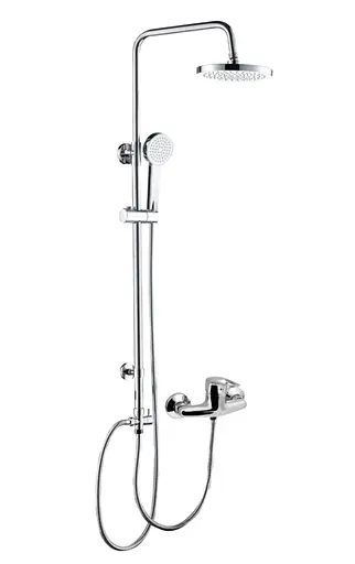 Смеситель для душа Narciz хром + душевая система Rj RS 4011+RBZ100-5 Хром - фото 1