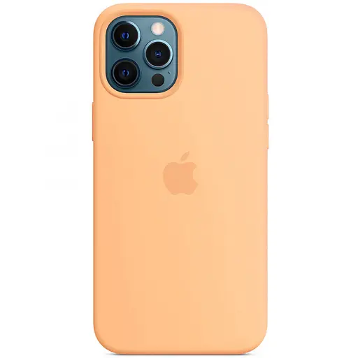 Чехол Silicone case AAA with Magsafe для Apple iPhone 12 Pro Max 6.7 Оранжевый/Cantaloupe