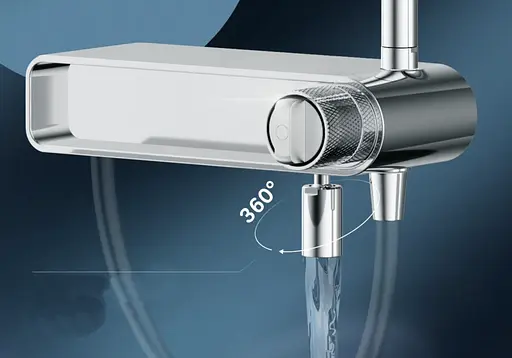 Душова система Am.Pm X-Joy верхній душ 220 мм F0785A700, Хром - фото 6